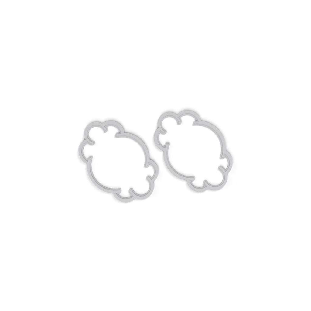Cloud Face Outline right view 3